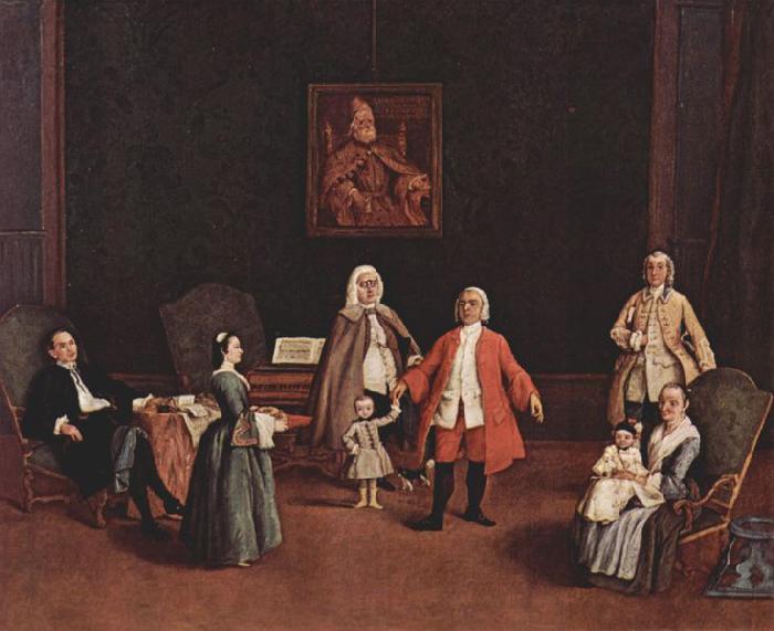 Pietro Longhi Portrat einer venezianischen Familie